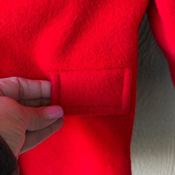 Vintage Classic Red Kids Peacoat 3 to 4 T size tag is worn out - Picture 5 of 16